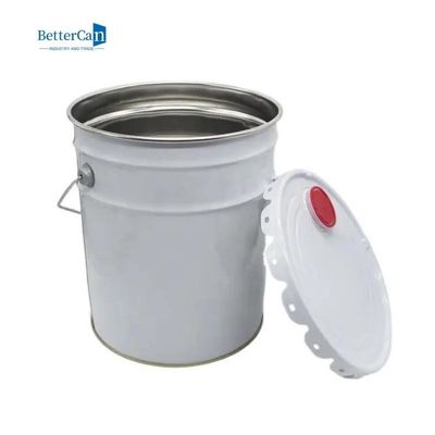 lata de decoração da pintura de 0.28mm-0.43mm   Círculo Tin Bucket Tightly Sealed