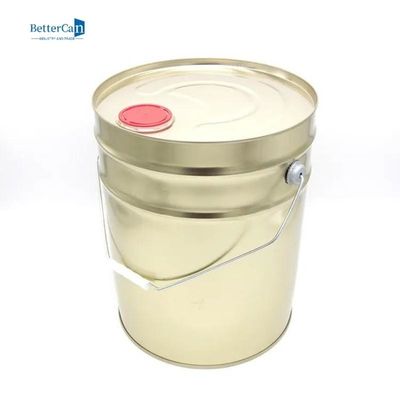 Cubetas vazias de 5 galões do ouro, círculo 20L Tin Bucket Pail