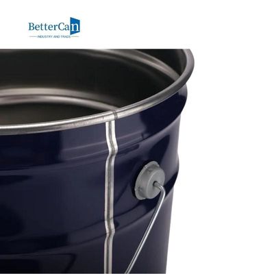 Recicle a decoração da lata da pintura rufa a cubeta preta da pintura 20L 5 galões