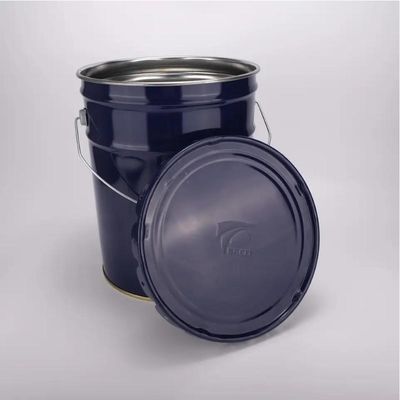 Recicle a decoração da lata da pintura rufa a cubeta preta da pintura 20L 5 galões