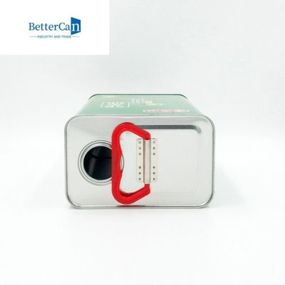 3 litros retangular Olive Oil Tin Can Manufacturers sem punho
