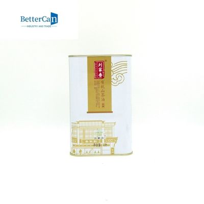 Olive Oil Tin Can Packaging retangular lata vazia da pintura de 1 quarto com tampa