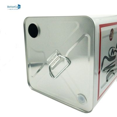 10L óleo Tin Can, 16 litros Tin Container retangular vazio