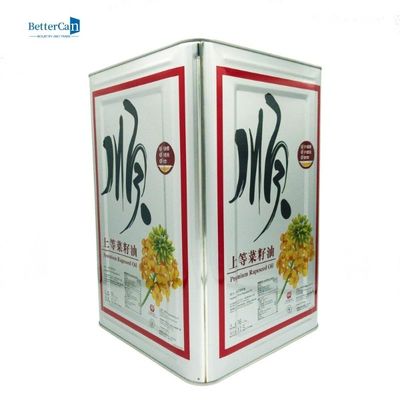 10L óleo Tin Can, 16 litros Tin Container retangular vazio