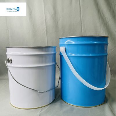 6.5 litros de metal líquido vazio pode customizado 5 litros de embalagem metal balde lata grande reciclagem