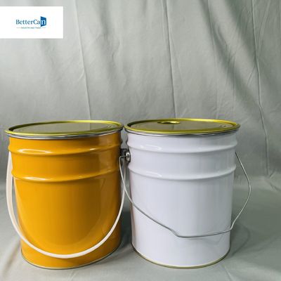 Cisterna industrial vazia de 10 litros com anel de fechamento espessura 0,35 mm balde vazio de 5 litros