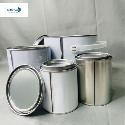 4 litros de armazenamento de solvente industrial 1 galão de lata para adesivos químicos Impressão CMYK