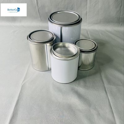 250 ml de latas de estanho de pintura Pequenos recipientes redondos de estanho de 500 ml com tampa