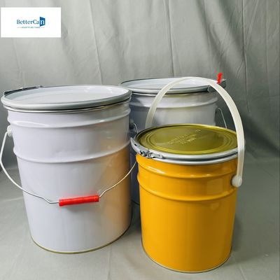 Alta durabilidade 5 litros lata de estanho com tampa de borracha junta de embalagem de estanho de recipiente industrial com anel de bloqueio