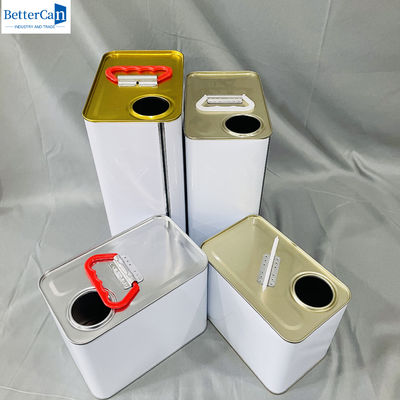 3.75 litros de tinta revestida de tinta de lata 1 galão de lata vazia quadrada