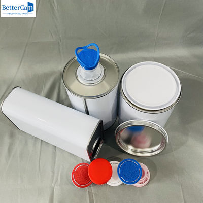 3.75 litros de tinta revestida de tinta de lata 1 galão de lata vazia quadrada