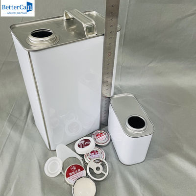 500 ml de latas vazias de lata de tinta revestidas de 1 galão de balde industrial com tampa de metal