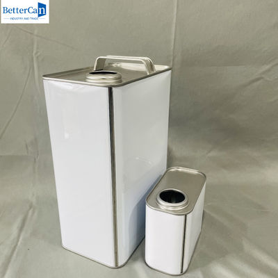 1 galão de óleo de motor metal latas de estanho com tampa selada motor de óleo de metal manobra